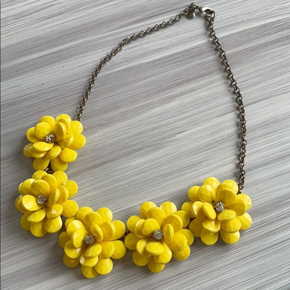 J Crew Chunky Flora Necklace